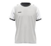 JAKO Maglietta Unisex Dynamic, Manica Corta, Grigio Chiaro/Bianco/Grigio, XL