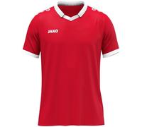 JAKO Maglietta Unisex Glory, Manica Corta, Rosso/Bianco, L