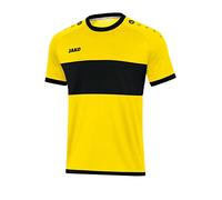JAKO Maglietta Unisex per Bambini Boca KA, Unisex - Bambini, Maglietta, 4213, Citro/Nero., 128
