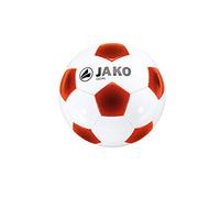 Jako, Pallone da calcio Goal Classico, Bianco (Weiß/Rot-Orange/Schwarz), 3