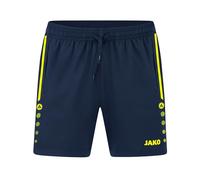 JAKO Pantaloncini Allround gonne, Blu Marino/Giallo Fluo, 3XL Uomo