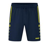 JAKO Pantaloncini Allround gonne, Blu Marino/Giallo Fluo, L Uomo