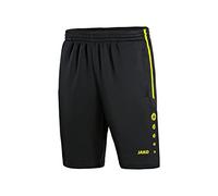 JAKO Pantaloncini da Allenamento da Uomo, Active, Blu Marino/Giallo Fluo, XXL, 8595