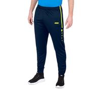 JAKO Pantaloni da Allenamento Active, Unisex-Bambini, Marine/Neongelb, 164