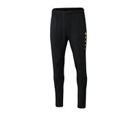 JAKO Pantaloni da Allenamento Unisex per Bambini Premium, Unisex - Bambini, Pantaloni da Ginnastica, 8420, Nero/Citro, 164
