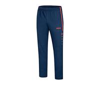 JAKO - Pantaloni da Donna Striker 2.0, Donna, 6519, Navy/Flame, 36