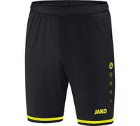 JAKO Pantaloni Sportivi da Bambino Striker 2.0 da Calcio, Nero/Giallo Fluo, 152