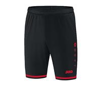 JAKO Pantaloni Sportivi Unisex da Bambino Striker 2.0, Unisex - Bambini, Pantaloni Sportivi, 4429, Nero/Rosso Sportivo., 140