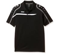 Jako - Polo da Bambino Modello Performance, Bambini, Polo Shirt Performance, Nero/Bianco/Grigio, 164