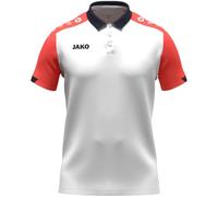 JAKO Polo da donna Dynamic, bianco/corallo/marine, XL