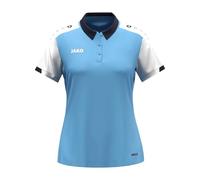 JAKO Polo da donna Dynamic, SkyBlue/Bianco/Marine, S