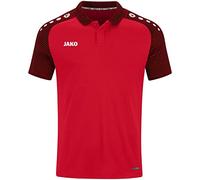 JAKO Polo Performance, Rosso/Nero, L Uomo