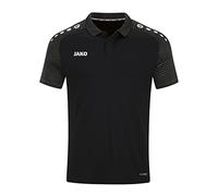 JAKO Polo Performance, Nero/Antracite Light, 164 Unisex-Bambini e Ragazzi