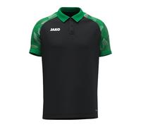 Jako Polo Unisex Sonic, Nero/Verde, XL