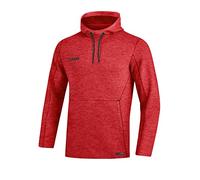 JAKO Premium Basics - Felpa con Cappuccio da Uomo, Uomo, Felpa con Cappuccio da Uomo, 6729, Rosso mélange, XL