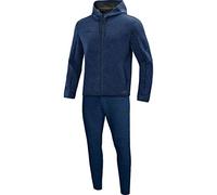 JAKO Premium Basics mit Kapuze, Tuta da Jogging. Donna, Blu Marino mélange, 36
