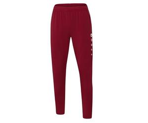 JAKO Premium Trainingshose, Pantaloni da Allenamento da Donna, Rosso Vivo, 34
