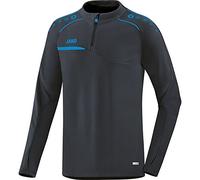 JAKO Prestige, Zip Top Uomo, Antracite/Blu, XXL