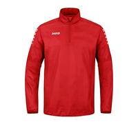 JAKO Rainzip Team Felpa con Zip per Tutte Le Stagioni, Colore: Rosso, M Uomo