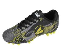 JAKO Scarpe da Calcio Unisex per Bambini J-SFG Stepover, Jet Black Neon Yellow, 31 EU