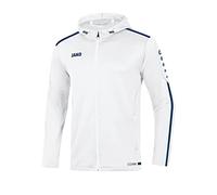 JAKO Striker 2.0 - Felpa con cappuccio, da uomo, Uomo, 6819, bianco/navy, 4XL