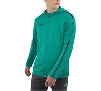 JAKO Striker 2.0 - Giacca con Cappuccio, da Bambino, Bambini, 6819, Türkis/Anthrazit, 164