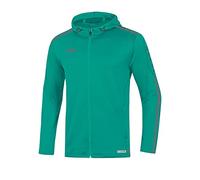 JAKO Striker 2.0, Giacca con Cappuccio da Donna, Türkis/Anthrazit, 40