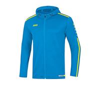 JAKO Striker 2.0, Giacca con Cappuccio Donna, Blau/Neongelb, 34