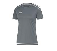 JAKO Striker 2.0 KA Trikot, Maglia da Donna, Grigio Pietra/Bianco, 40