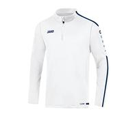 Jako Striker 2.0, Ziptop Unisex-Bambini e Ragazzi, Bianco, 128