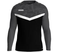 JAKO Sweatshirt Iconic Maglia di Tuta, Schwarz/Anthrazit, XL Unisex