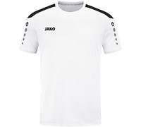 JAKO Maglia Power a Maniche Corte, Bianco, 116 Unisex-Bambini e Ragazzi