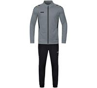 JAKO Tuta da Allenamento in Poliestere Challenge, Grigio Pietra/Nero, 152 Unisex-Bambini e Ragazzi