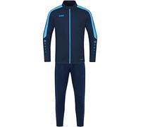 JAKO Tuta da bambino in poliestere Power, blu navy/Skyblue, 140