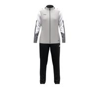 JAKO Tuta da donna in poliestere Dynamic, grigio chiaro/bianco/grigio, M