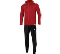 JAKO Tuta da ginnastica da bambino in poliestere Striker 2.0 con cappuccio, rosso peperoncino, 140, M9419