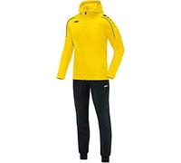 JAKO Tuta da ginnastica da donna in poliestere Classico con cappuccio, citro, 40, M9450