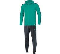JAKO Tuta da ginnastica per bambini Striker 2.0 con cappuccio, turchese/antracite, 128, M9419