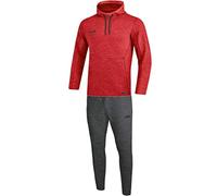 JAKO - Tuta da Jogging da Donna con Cappuccio, Donna, M9629, Rot Meliert, 34