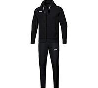 JAKO Tuta da jogging da uomo Base con cappuccio, nero, M, M9665
