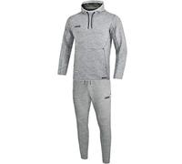 JAKO Tuta da Jogging da Uomo Premium Basics con Cappuccio, Grigio mélange, XL, M9629