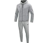 JAKO Tuta da Jogging Premium Basics con Cappuccio, Donna, Grigio, 44