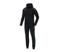 JAKO Tuta da uomo in poliestere classico, con cappuccio, nero, M, M9450
