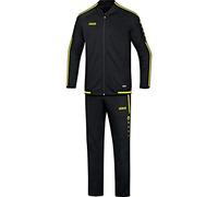 JAKO Tuta da uomo Striker 2.0, nero/giallo fluo, 3XL, M9519