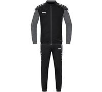 JAKO Tuta in Poliestere Performance, Nero/Antracite Chiaro, 164 Unisex-Bambini e Ragazzi
