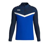 JAKO Ziptop Iconic Zip Top, Blu Royal/Blu Marino, S Unisex-Adulto
