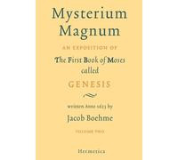 Jakob Bohme Jacob Boehme Jakob Beohme Mysterium Magnum (Tascabile)