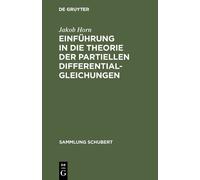 Jakob Horn Einführung in die Theorie der partiellen Different (Copertina rigida)