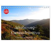 Jakobsweg - Camino Primitivo (Tischkalender 2026 DIN A5 quer), CALVENDO Monatskalender: Pilgerweg von Oviedo nach Santiago de Compostela