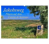 Jakobsweg - pilgern auf dem Camino de Santiago (Wandkalender 2026 DIN A2 quer), CALVENDO Monatskalender: Der Jakobsweg - endlos lang und beschwerlich, aber auch ein Weg der Kraft und Zuversicht.
